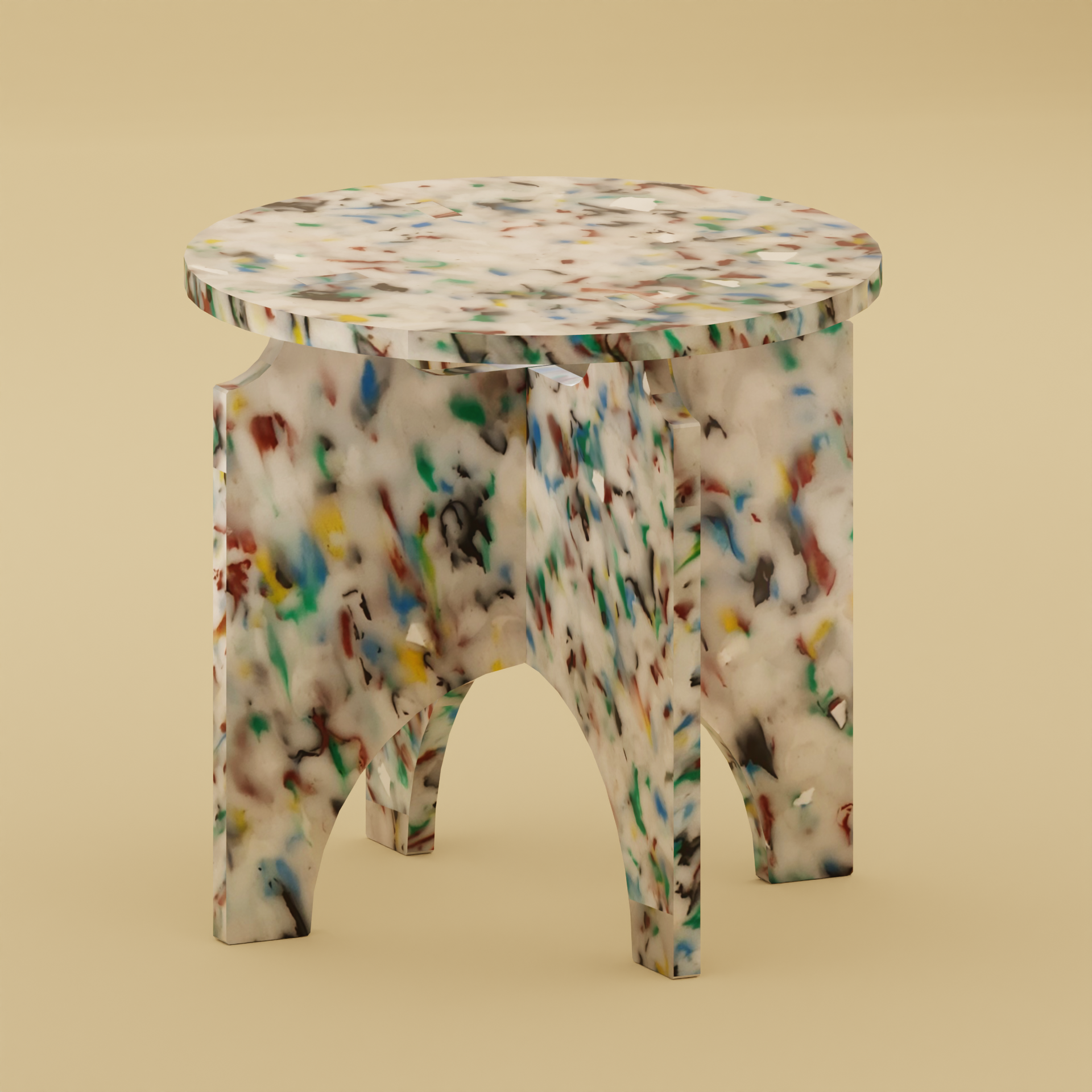 COLOURFUL STOOL BY THE MINIMONO PROJECT - BRAND FOR ECO FRIENDLY - PLAYFUL - MULTI FUNCTIONAL - SUSTAINABLE - HIGH QUALITY - DESIGN FURNITURE FROM RECYCLED PLASTIC FOR BOTH ADULT AND CHILDREN MADE IN BERLIN GERMANY