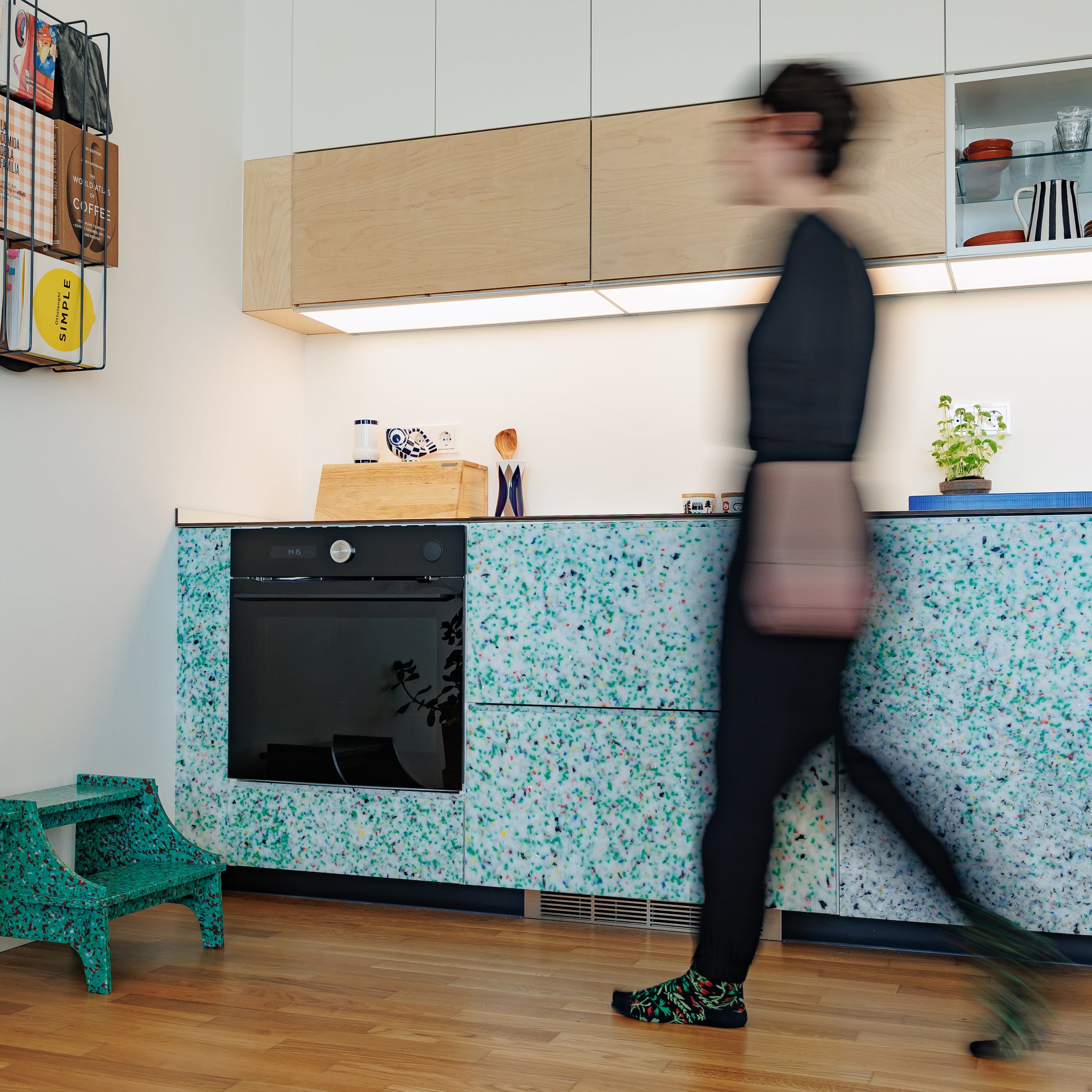 COSTUM FRONTS FOR IKEA KITCHEN BY THE MINIMONO PROJECT - BRAND FOR ECO FRIENDLY - PLAYFUL - MULTI FUNCTIONAL - SUSTAINABLE - HIGH QUALITY - DESIGN FURNITURE FROM RECYCLED PLASTIC FOR BOTH ADULT AND CHILDREN MADE IN BERLIN GERMANY