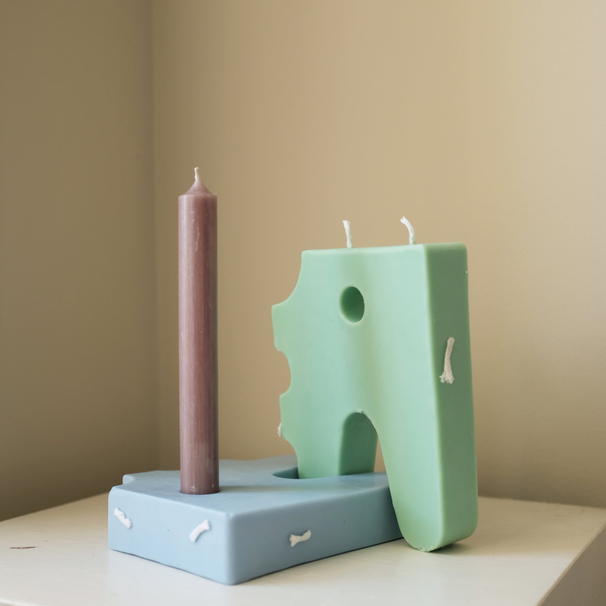 CANDLES COLLAB WITH PAMPA STUDIO BY THE MINIMONO PROJECT - BRAND FOR ECO FRIENDLY - PLAYFUL - MULTI FUNCTIONAL - SUSTAINABLE - HIGH QUALITY - DESIGN FURNITURE FROM RECYCLED PLASTIC FOR BOTH ADULT AND CHILDREN MADE IN BERLIN GERMANY