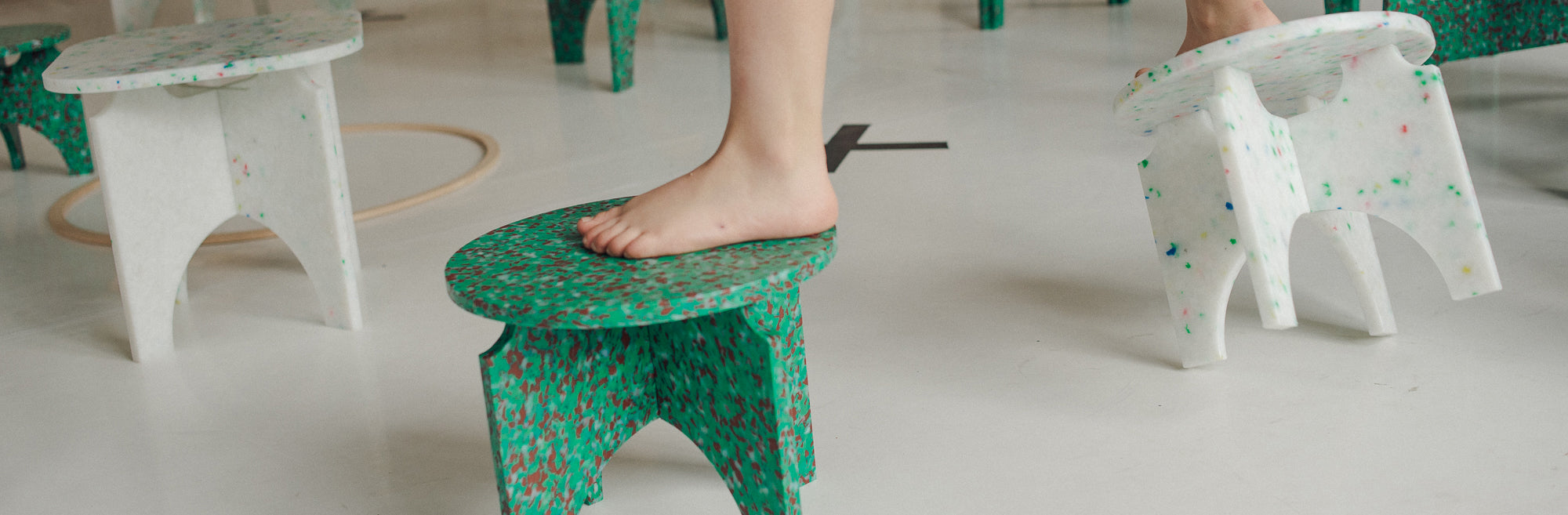 CHAIRS BY THE MINIMONO PROJECT - BRAND FOR ECO FRIENDLY - PLAYFUL - MULTI FUNCTIONAL - SUSTAINABLE - HIGH QUALITY - DESIGN FURNITURE FROM RECYCLED PLASTIC FOR BOTH ADULT AND CHILDREN MADE IN BERLIN GERMANY