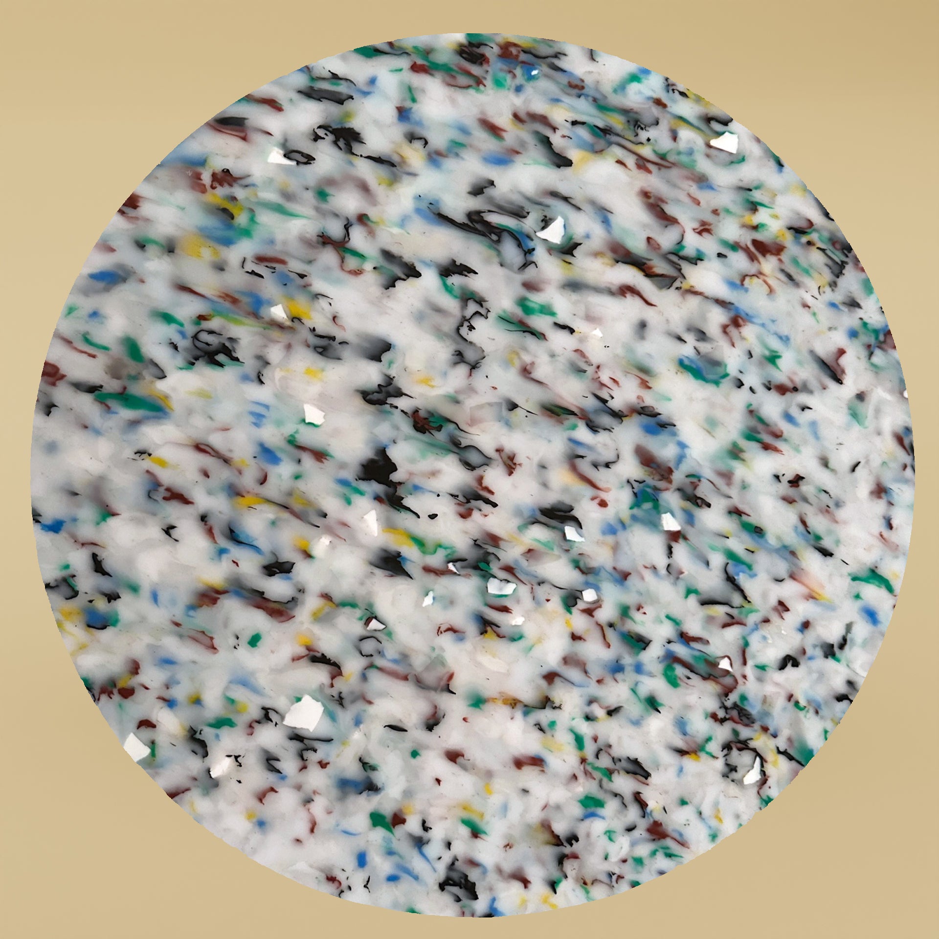 LARGE COLOURFUL CIRCLE CHARCUTERIE CUTTING BOARD BY THE MINIMONO PROJECT - BRAND FOR ECO FRIENDLY - PLAYFUL - MULTI FUNCTIONAL - SUSTAINABLE - HIGH QUALITY - DESIGN FURNITURE FROM RECYCLED PLASTIC FOR BOTH ADULT AND CHILDREN MADE IN BERLIN GERMANY
