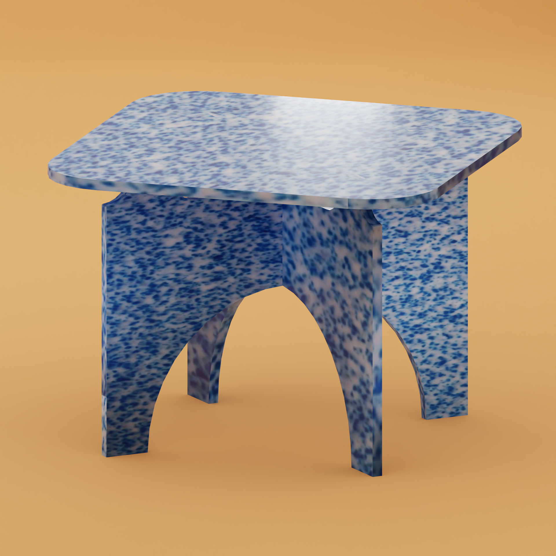 M1N3 TABLE IN ARTIC BLUE BY THE MINIMONO PROJECT - BRAND FOR ECO FRIENDLY - PLAYFUL - MULTI FUNCTIONAL - SUSTAINABLE - HIGH QUALITY - CIRCULAR DESIGN FURNITURE FROM RECYCLED PLASTIC FOR BOTH ADULT AND CHILDREN MADE IN BERLIN GERMANY