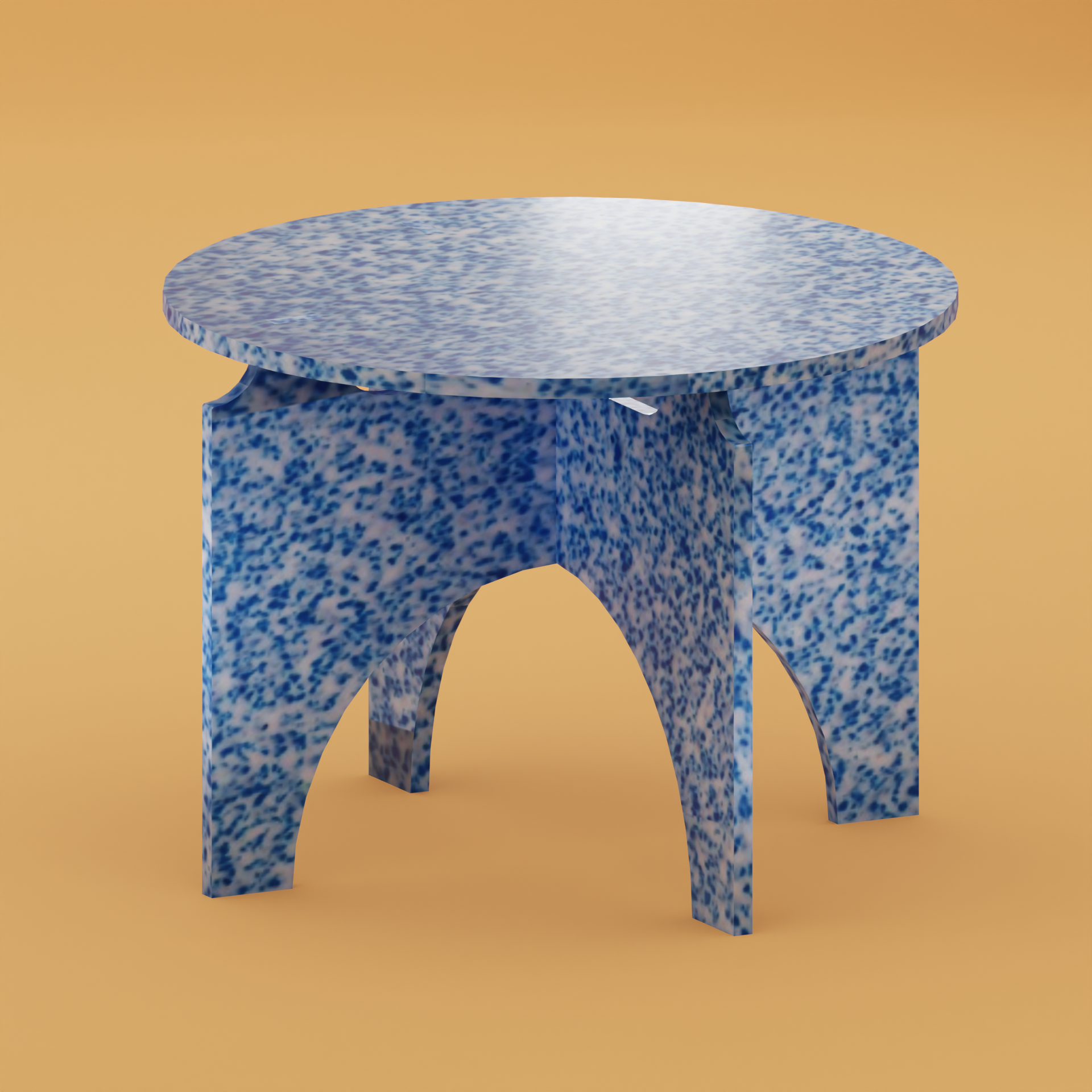 M1N3 TABLE IN ARTIC BLUE BY THE MINIMONO PROJECT - BRAND FOR ECO FRIENDLY - PLAYFUL - MULTI FUNCTIONAL - SUSTAINABLE - HIGH QUALITY - CIRCULAR DESIGN FURNITURE FROM RECYCLED PLASTIC FOR BOTH ADULT AND CHILDREN MADE IN BERLIN GERMANY