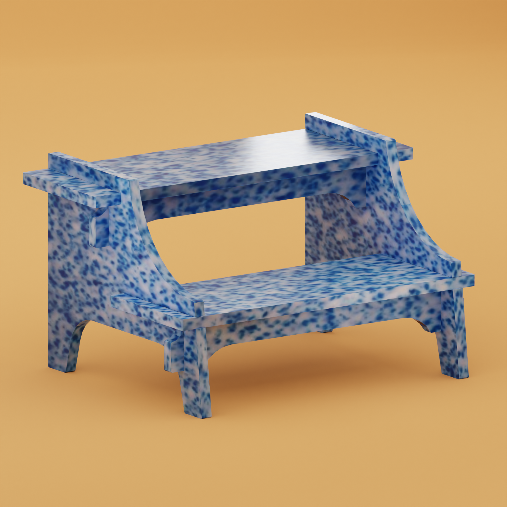 3D OF M2N2 IN ARTIC BLUE BY THE MINIMONO PROJECT - BRAND FOR ECO FRIENDLY - PLAYFUL - MULTI FUNCTIONAL - SUSTAINABLE - HIGH QUALITY - CIRCULAR DESIGN FURNITURE FROM RECYCLED PLASTIC FOR BOTH ADULT AND CHILDREN MADE IN BERLIN GERMANY
