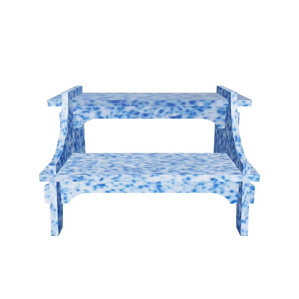 3D OF M2N2 IN ARTIC BLUE BY THE MINIMONO PROJECT - BRAND FOR ECO FRIENDLY - PLAYFUL - MULTI FUNCTIONAL - SUSTAINABLE - HIGH QUALITY - CIRCULAR DESIGN FURNITURE FROM RECYCLED PLASTIC FOR BOTH ADULT AND CHILDREN MADE IN BERLIN GERMANY