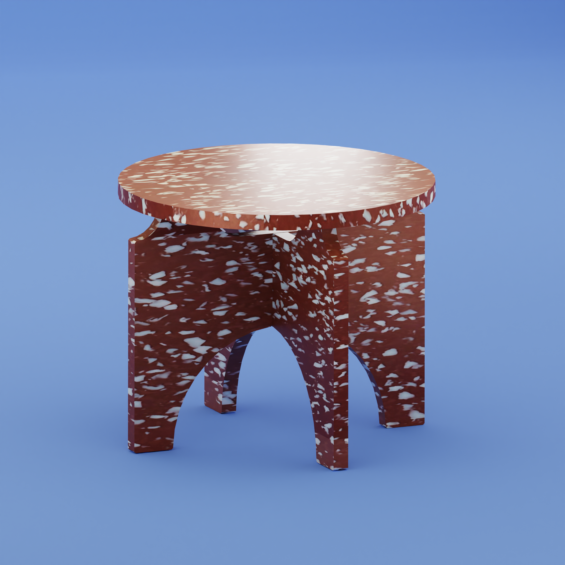 RED STOOL BY THE MINIMONO PROJECT - BRAND FOR ECO FRIENDLY - PLAYFUL - MULTI FUNCTIONAL - SUSTAINABLE - HIGH QUALITY - DESIGN FURNITURE FROM RECYCLED PLASTIC FOR BOTH ADULT AND CHILDREN MADE IN BERLIN GERMANY